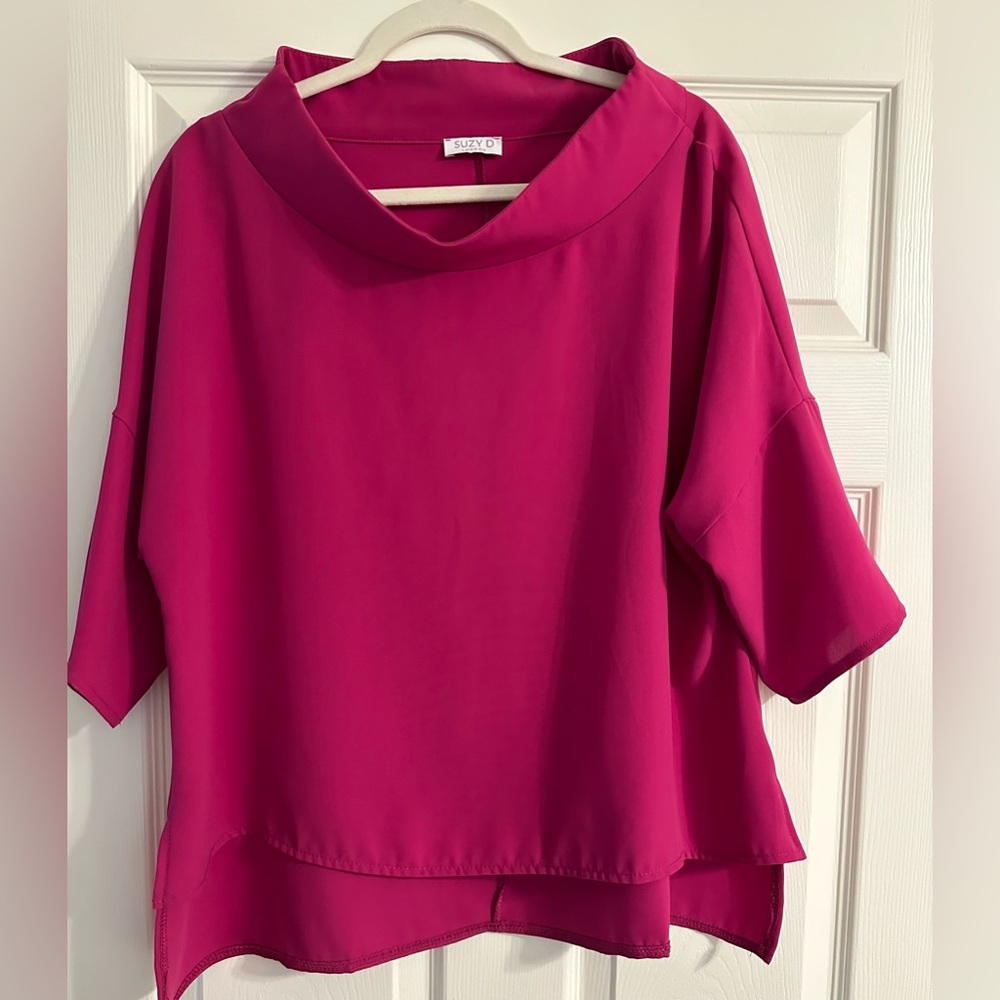 Elegant Fuchsia Blouse by Suzy D London
